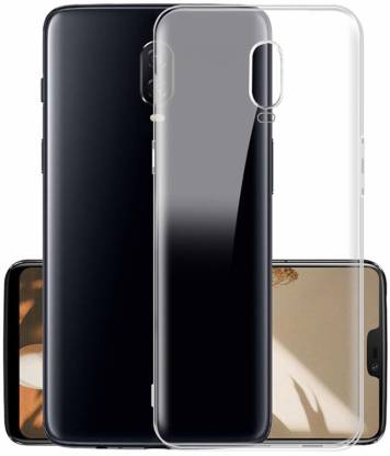 CaseTunnel Back Cover for OnePlus 6T (Transparent , Silicon and Flexible)