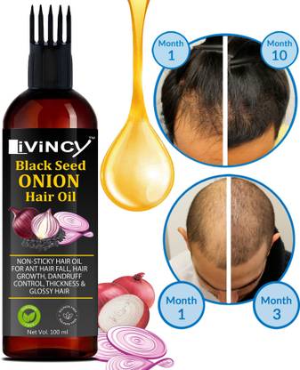 Livincy Red Onion Hair Oil - WITH COMB APPLICATOR- Black Seed Onion Oil for Damage Control, hair ReGrowth and Hair Fall Control (MEN & WOMEN) Hair Oil - Price in India, Buy Livincy Red Onion Hair Oil - WITH COMB APPLICATOR- Black Seed Onion Oil for Damage Control, hair ReGrowth and Hair Fall Control (MEN & WOMEN) Hair Oil - Price in India, Buy