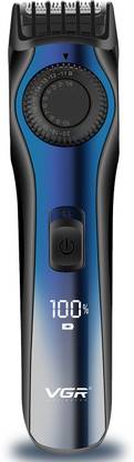VGR V-080 Cordless Professional Hair Trimmer Trimmer 120 min Runtime 20 Length Settings  (Blue, Black)