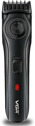 VGR V-028B Professional Rechargeable Hair Clipper Trimmer 90 min Runtime 21 Length Settings  (Black)