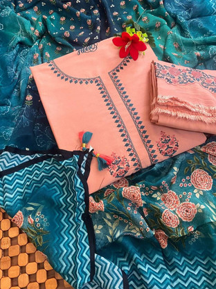 Pure Silk Salwar Suit Material Price in 