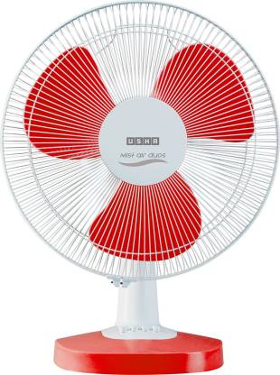 USHA Mist Air Duos 400 mm 3 Blade Table Fan Price in India - Buy USHA ...