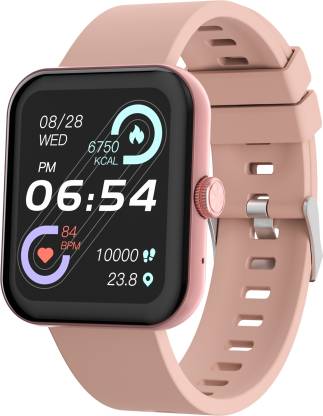 Ambrane FitShot Zest Smartwatch  (Pink Strap, Regular)