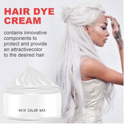 THTC Instant Natural Matte Hairstyle Cream coloring for Men Women Kids Party  , SMOKY WHITE - Price in India, Buy THTC Instant Natural Matte Hairstyle  Cream coloring for Men Women Kids Party ,