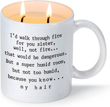FYRLA Funny Sister Gifts from Sister, Vanilla Scented Mug Candle Birthday  Gifts - Price in India, Buy FYRLA Funny Sister Gifts from Sister, Vanilla  Scented Mug Candle Birthday Gifts Online In India,