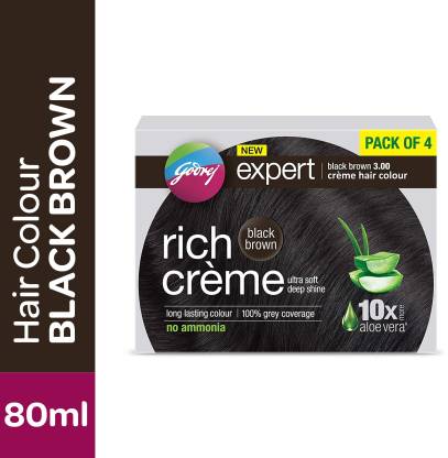Godrej Expert Rich Creme Hair Colour Pack of 4 , Black Brown - Price in  India, Buy Godrej Expert Rich Creme Hair Colour Pack of 4 , Black Brown  Online In India,