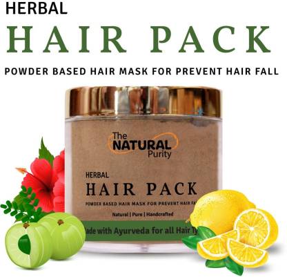 The Natural Purity Powder Based Herbal Hair Pack For Hair Growth | Prevent  Dandruff & hair Fall - Price in India, Buy The Natural Purity Powder Based Herbal  Hair Pack For Hair