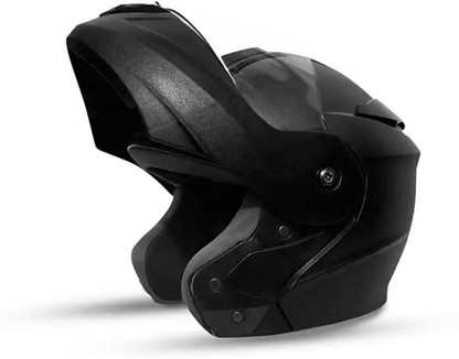 Clear Visor (Black) Motorbike Helmet 