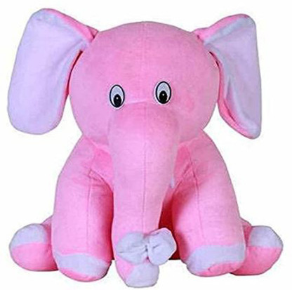 stuffed pink elephant toy