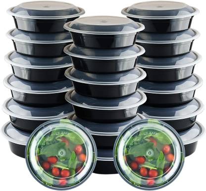 Offroad Disposable Black Plastic Round Food Container 1000ml Pack Of 15 1000 Ml Plastic Grocery Container Price In India Buy Offroad Disposable Black Plastic Round Food Container 1000ml Pack Of