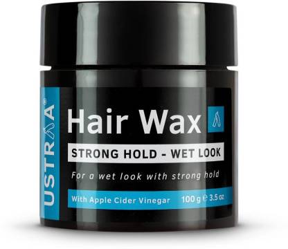 USTRAA Strong Hold Hair Wax - Wet Look - 100g -�Non-greasy wax, Easy-to-Wash, Strong & shiny wet Italian look without harmful chemicals or fixatives Hair Wax