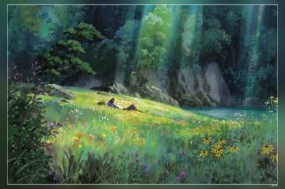 Anime Natural Light Landscape Forest Studio Ghibli Hd Matte Finish Poster  Paper Print - Animation & Cartoons posters in India - Buy art, film,  design, movie, music, nature and educational paintings/wallpapers at