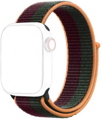 WEWIN Nylon Sport Loop Band Strap for iWatch 42/44/45mm Series 7/SE/5/4  (Cherry/Green) Smart Watch Strap Price in India - Buy WEWIN Nylon Sport  Loop Band Strap for iWatch 42/44/45mm Series 7/SE/5/4 (Cherry/Green)