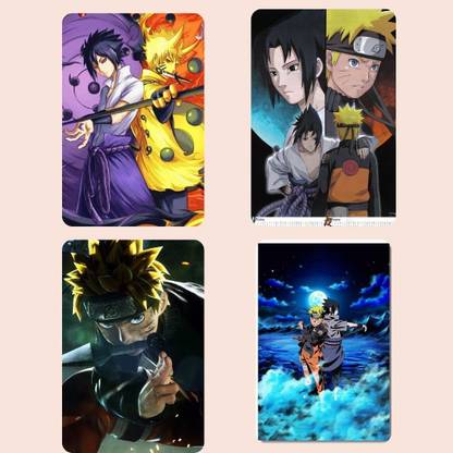 naruto anime poster anime poster for gaming room naruto and sasuke self adhesive anime poster animation poster laminated anime poster 3d poster animation cartoons posters in india buy