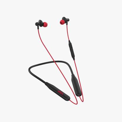 HRX X-Wave 350R with 40 Hours Battery Fast Charging Bluetooth Headset  (Red, In the Ear)