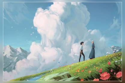 Howl S Moving Castle Studio Ghibli Fantasy Art Clouds Daylight Hd Matte  Finish Poster Paper Print - Animation & Cartoons posters in India - Buy  art, film, design, movie, music, nature and
