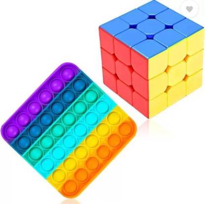Pucico Cube Magique 3x3 Professional Speedcube de Derniere Generation Cube de Vitesse Lisse Facile à Tourner pour Jeu dentrainement Cerebral per Enfant et Adultes Cube Anti Stress Fidget Cube 