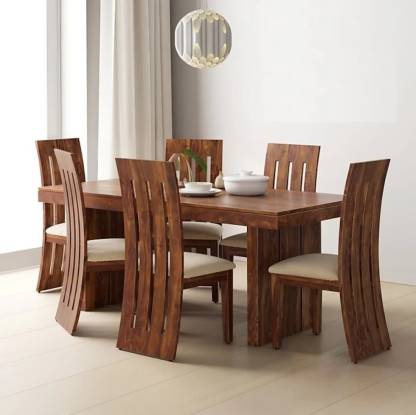 Solid Wood 6 Seater Dining Set In, Is Sheesham Wood Good For Dining Table