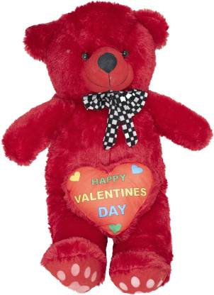 Tedstree 4 Feet Red Cute and Soft Teddy Hug Able Teddy Anniversary Gift – 117.21 Cm  (Red)