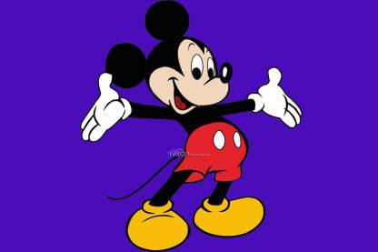 Mickey Mouse Most Famous Cartoon Matte Finish Poster Paper Print ...