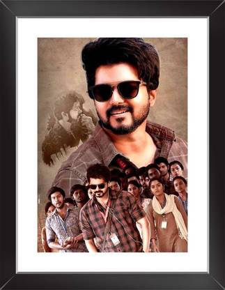 Synthetic Wood Framed Indian Actor Vijay Wall Poster With Framed, Inch X Inch 3D Poster - Personalities posters in India - Buy art, film, design, movie, music, nature and educational Synthetic Wood Framed Indian Actor Vijay Wall Poster With Framed, Inch X Inch 3D Poster - Personalities posters in India - Buy art, film, design, movie, music, nature and educational
