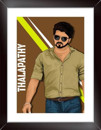 Synthetic Wood Framed Indian Actor Vijay Wall Poster With Framed, Inch X Inch 3D Poster - Personalities posters in India - Buy art, film, design, movie, music, nature and educational Synthetic Wood Framed Indian Actor Vijay Wall Poster With Framed, Inch X Inch 3D Poster - Personalities posters in India - Buy art, film, design, movie, music, nature and educational