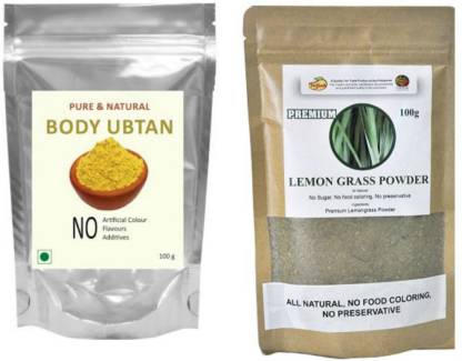 Indirang Combo of Ubtan Powder & Lemongrass Powder 100g Each Price in India  - Buy Indirang Combo of Ubtan Powder & Lemongrass Powder 100g Each online  at 