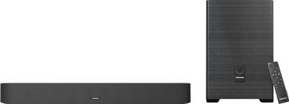 [For ICICI Bank Credit Card] Compaq CQSB300W with Wireless Subwoofer 300 W Bluetooth Soundbar  (Grey Black, 2.1 Channel)