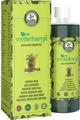 Vedacharya Adivasi Hair Oil Long & Shiny Strong Hairs| Control Damage,Split-ends & Hairfall Hair Oil