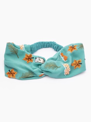 Classic Embroidered  Real Crepe Premium Embroidered Hair Bands For Her