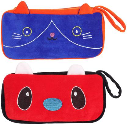 Kiddiewink Pencil Pouch Emroidery Cartoon Design Art Canvas Pencil Boxes
