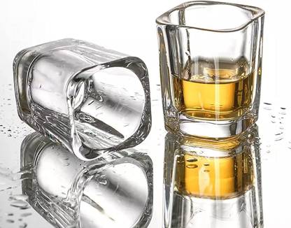 GRIVA ENTERPRISE (Pack of 12) Small Square Shot Glass | High ...
