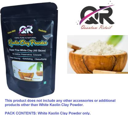 Quantum Retail - Natural White Kaolin Clay Powder for Healthy Hair, Face & Skin - 100 gm Pack Price in India - Buy Quantum Retail - Natural White Kaolin Clay Powder for Quantum Retail - Natural White Kaolin Clay Powder for Healthy Hair, Face & Skin - 100 gm Pack Price in India - Buy Quantum Retail - Natural White Kaolin Clay Powder for