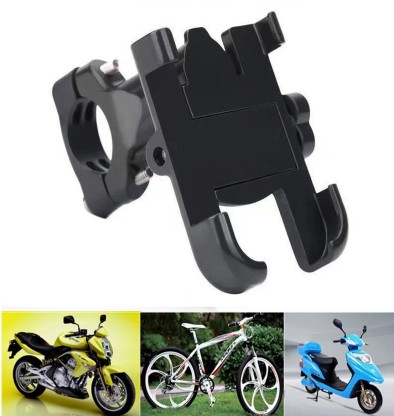 Aluminum Motorcycle Bike Bicycle Holder Mount Handlebar for Cell Phone GPS Mounting Frame Shockproof 