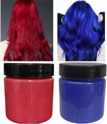 GULGLOW Temporary Washable 100 % Chemical Free Washable Hair Color Wax ,  BLUE, RED - Price in India, Buy GULGLOW Temporary Washable 100 % Chemical  Free Washable Hair Color Wax , BLUE,