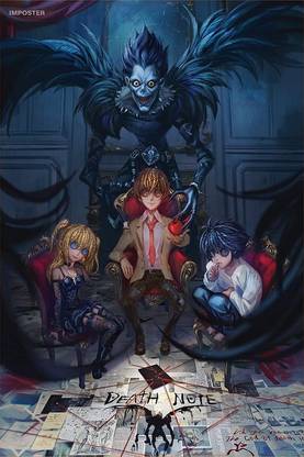 Death Note Anime Poster - Exclusive Artwork Collection | Paper, Unframed, No Sticker, Paper Print - Animation & Cartoons posters in India - Buy art, film, design, movie, music, nature and educational Death Note Anime Poster - Exclusive Artwork Collection | Paper, Unframed, No Sticker, Paper Print - Animation & Cartoons posters in India - Buy art, film, design, movie, music, nature and educational