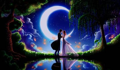 Couple Romantic Matte Finish Poster Paper Print - Animation & Cartoons posters in India - Buy art, film, design, movie, music, nature and educational paintings/wallpapers at Couple Romantic Matte Finish Poster Paper Print - Animation & Cartoons posters in India - Buy art, film, design, movie, music, nature and educational paintings/wallpapers at