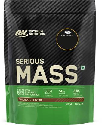 Optimum Nutrition (ON) Serious Mass High Protein Weight Gain Powder(Veg) Chocolate