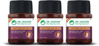Dr. Vaidya's CONSTIPATION RELIEF -30 CAPSULES - PACK OF 3