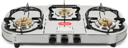 khaitan 3 burner gas stove automatic