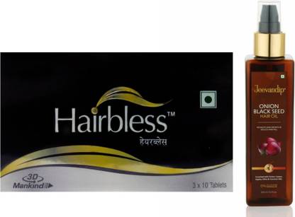 Hairbless TABLETS (3×10 Tab) AND ONION BLACK SEED HAIR OIL (200ML) Price in India - Buy Hairbless TABLETS (3×10 Tab) AND ONION BLACK SEED HAIR OIL (200ML) online at Hairbless TABLETS (3×10 Tab) AND ONION BLACK SEED HAIR OIL (200ML) Price in India - Buy Hairbless TABLETS (3×10 Tab) AND ONION BLACK SEED HAIR OIL (200ML) online at