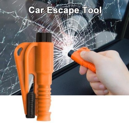 4PCS Windscreen Glass,Escape and Rescue Tool. Breaking Car Window N /A Emergency Safety Hammer,3 in 1 Portable Key Ring Car Window Glass Breaker for Smashing 