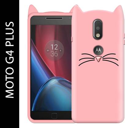 laden professioneel Flipper PikTrue Back Cover for Moto G4 Plus Cat Back Cover | Ear Kitty 3D Case |  Back Cover For Girls - PikTrue : Flipkart.com