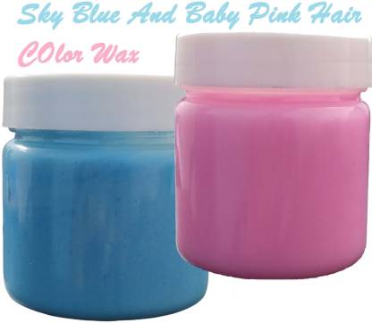 imelda Friendly Temporary Baby Pink & Sky Blue Hair Color Instant Hair Wax  , BABY PINK, SKY BLUE - Price in India, Buy imelda Friendly Temporary Baby  Pink & Sky Blue Hair