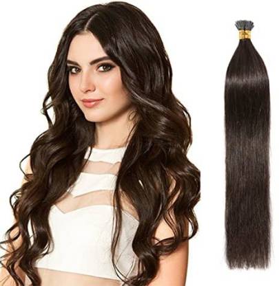 DIYA DIVINE I-Tip Classic Permanent Human Extension 26 Inch Natural Brown  (50 Strands) Hair Extension Price in India - Buy DIYA DIVINE I-Tip Classic  Permanent Human Extension 26 Inch Natural Brown (50
