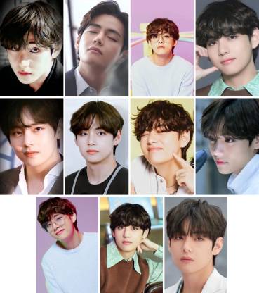 Pack of 11 BTS Member Taehyung (V) Photocard set for BTS Fans | HD Quality  Photographic Paper - Taehyung (V) posters - Music, Personalities posters in  India - Buy art, film, design,