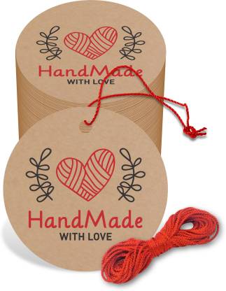 handmade with love tags