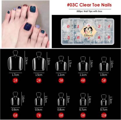 Gleevia Artificial Unbreakable Clear Toe Nail Tips Finger Nail Extension 500pc/Box Clear - Price in India, Buy Gleevia Artificial Unbreakable Clear Toe Nail Tips Finger Nail Extension 500pc/Box Clear Online In India, Gleevia Artificial Unbreakable Clear Toe Nail Tips Finger Nail Extension 500pc/Box Clear - Price in India, Buy Gleevia Artificial Unbreakable Clear Toe Nail Tips Finger Nail Extension 500pc/Box Clear Online In India,