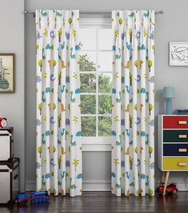 S22 154 cm (5 ft) Polyester Room Darkening Window Curtain (Pack Of 2)