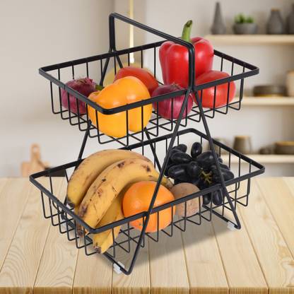 NAOE Metal Fruit Basket Bowl Kitchen Vegetable Bread Snack ...